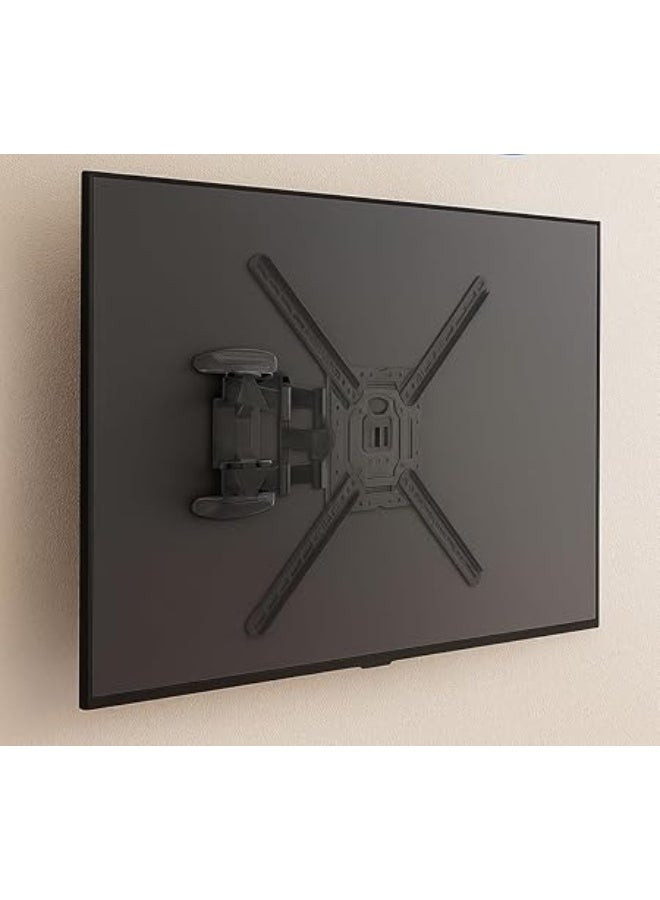 60 Inch Dual Arm Movable Wall Mount - Supports up to 36kg - Compatible with Curved & Flat LED/LCD/4K TVs - 50° to 80° Swivel - Image 2