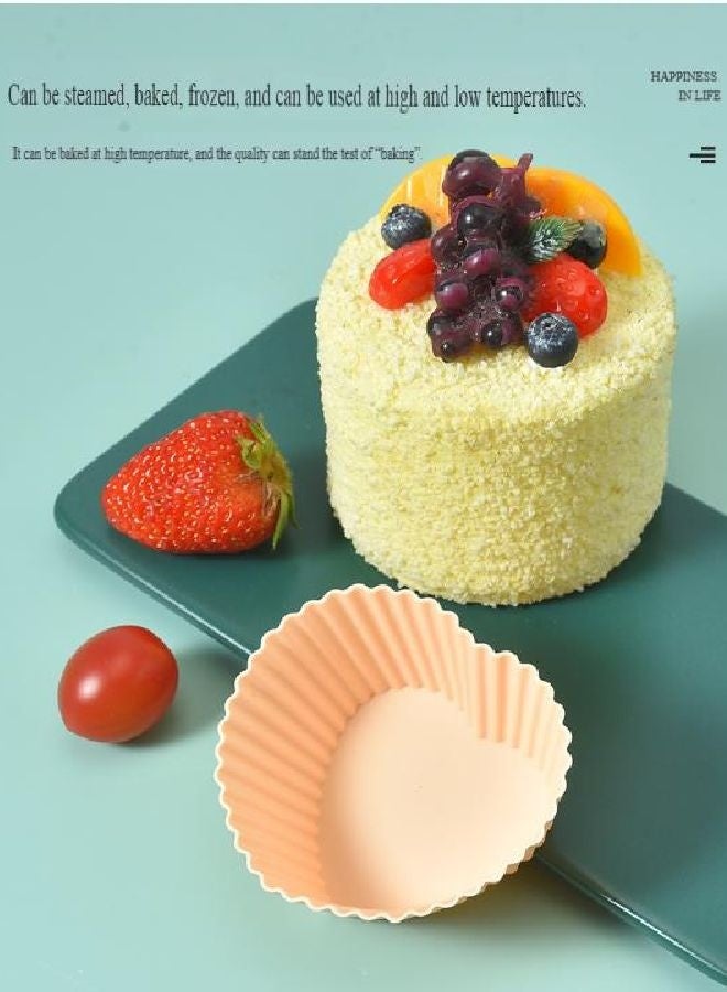 هومستر قالب كيك السيليكون، 25 كعك غير قابل لإعادة الاستخدام، تنظيف سهل، 5 أشكال متنوعة، غسالات أطباق فطيرة آمنة للأطفال، الأطراف، مقلاة الهواء، الفرن - Image 2