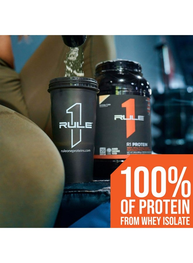 رول 1 بروتينز بروتين Rule One Proteins R1 - 25 غ مسحوق بروتين سريع المفعول، فائق النقاء، معزول ومحلل بنسبة 100%، مع 6 غ من الأحماض الأمينية المتفرعة السلسلة (5 أرطال*، شوكولاتة فادج) - Image 2