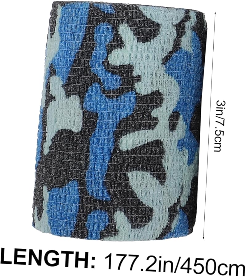 ضمادات الأصابع المرنة ذاتية اللصق 12 قطعة لفائف متماسكة غير منسوجة تمويه الجلد العميق - Image 3