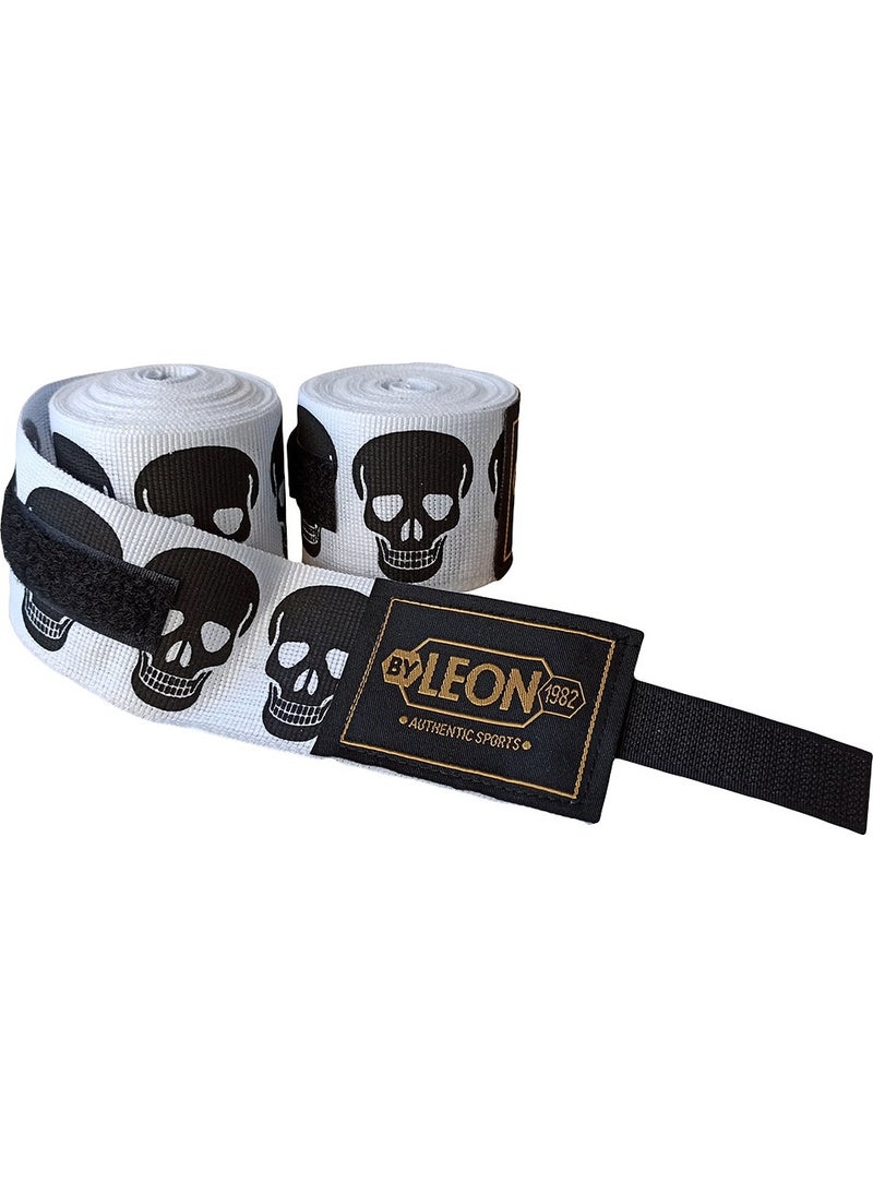 By Leon 1982 Leon Big Skulls Skull 5 Meters Boxing Bandage  - Image 1
