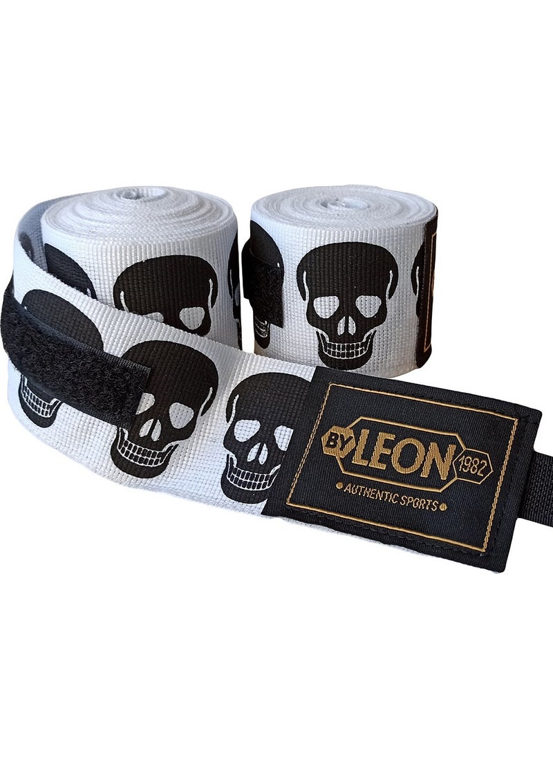 By Leon 1982 Leon Big Skulls Skull 5 Meters Boxing Bandage  - Image 2