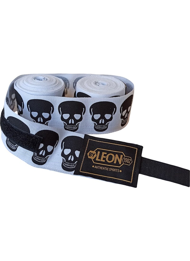 By Leon 1982 Leon Big Skulls Skull 5 Meters Boxing Bandage  - Image 3
