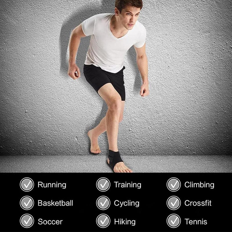 دعامة الكاحل للالتواء والتورم، نايلون قابل للتنفس للحماية الرياضية، اللون M - Image 5