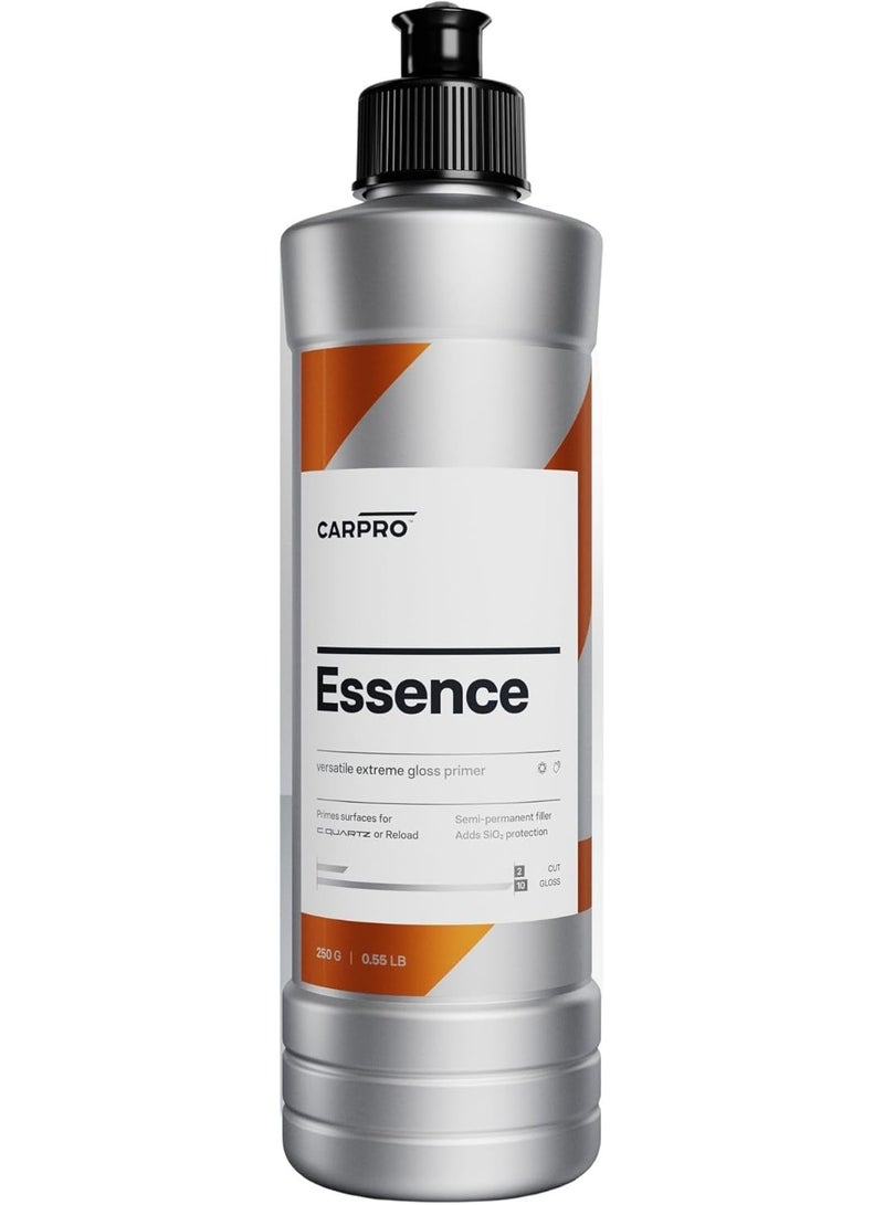 CarPro CARPRO Essence: Extreme Gloss Primer - SiO2 Protection, Nano-Tech Quartz, Remove Swirls & Build Clear Coat Thicker, Primes Surface for CQUARTZ or Reload, High Gloss Durable Resins - 250ml (8oz) 