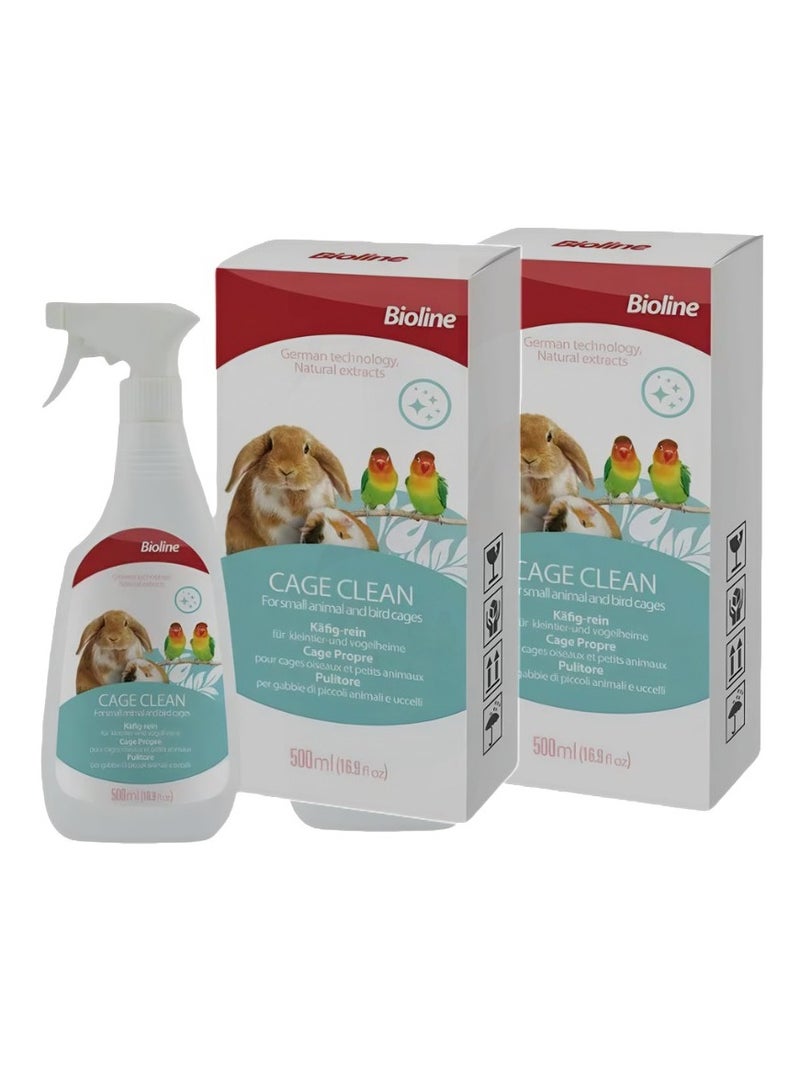 بايولاين بيولاين تنظيف الأقفاص 500 مل (عبوتين) - Image 1