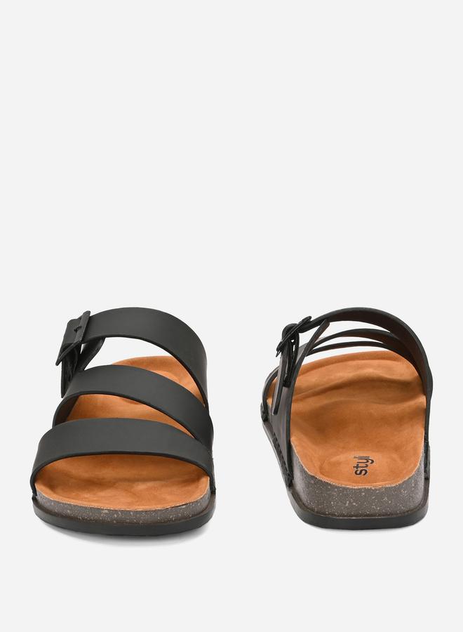 Styli Platform Sole Double Band Buckle Detail Sandals  - Image 5