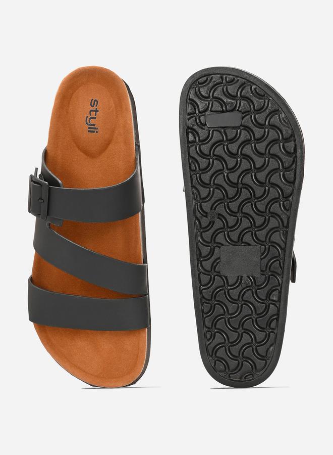 Styli Platform Sole Double Band Buckle Detail Sandals  - Image 4