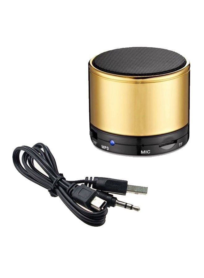 NIBEMINENT Mini Bluetooth Speaker Gold/Black 