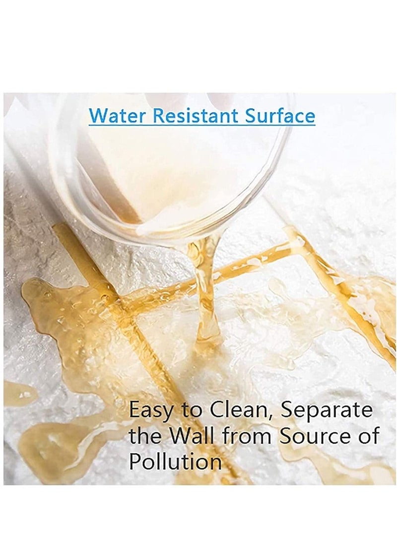 LINGWEI 20PCS PE Foam 3D Wall Stickers Home Decorative Wallpaper Brick Sticker White 70x77cm - Image 4