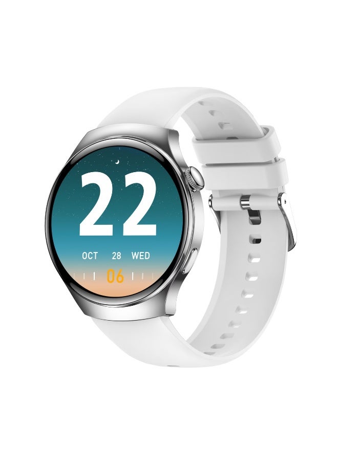 FUDIYA Men's Outdoor Sports Smartwatch - Wireless Calling, Full Touch HD Screen, Multiple Sports Modes, Step and Calorie Counter, USB Rechargeable Silicone Strap - Ideal Gift for Him, Communication Device | Round Face Watch | Silicone Strap Watch - Image 1