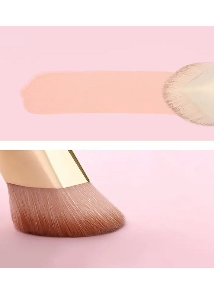 ORiTi - 2Pc  Angled Concealer Brush for Under Eye Nose Contour Bronzer Liquid Foundation Cream and Powder Perfect for Blending Buffing and Stippling Large - Image 1