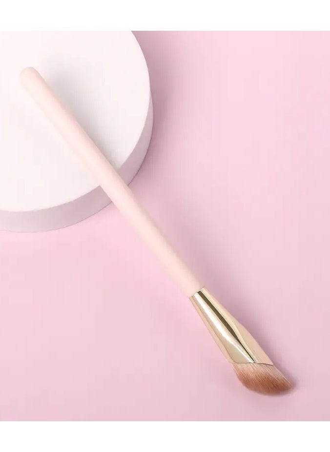ORiTi - 2Pc  Angled Concealer Brush for Under Eye Nose Contour Bronzer Liquid Foundation Cream and Powder Perfect for Blending Buffing and Stippling Large - Image 1