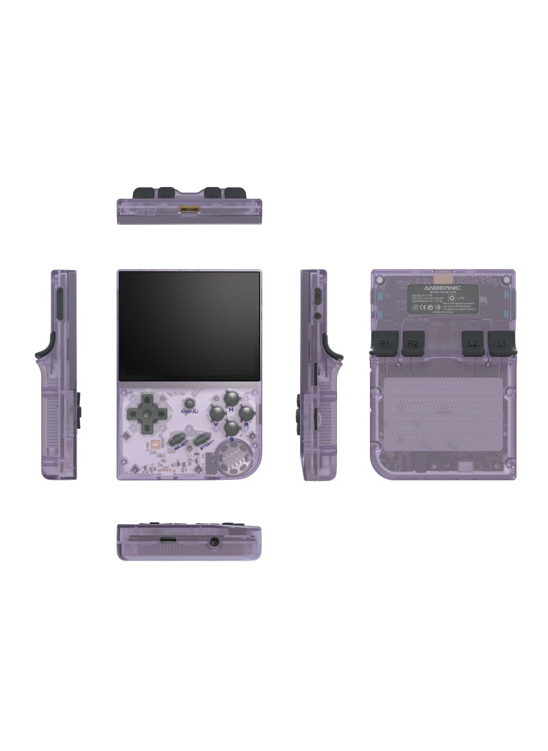ANBERNIC  - RG35XX Handheld Game Console 3.5 Inch IPS Screen Linux System Retro Video Games Consoles Portable Pocket Video Player with 5000+ Games (Purple, 64G) - Image 1