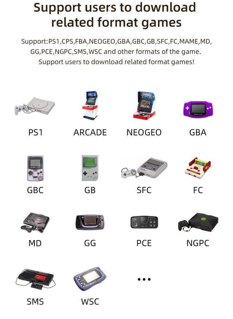 ANBERNIC  - RG35XX Handheld Game Console 3.5 Inch IPS Screen Linux System Retro Video Games Consoles Portable Pocket Video Player with 5000+ Games (Purple, 64G) - Image 1
