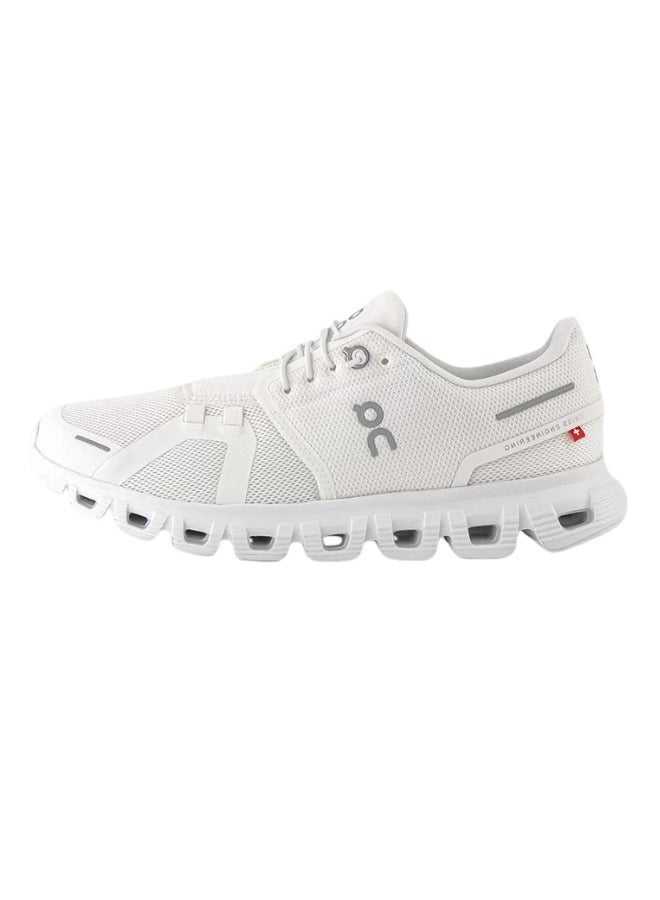 ON Cloud 5 'Full White' Running Shoes – Iconic Lightweight Sneakers with CloudTec® Cushioning | Minimalist All-White Design | Everyday Comfort & Performance | Unisex Breathable Walking & Training Shoes - Image 2