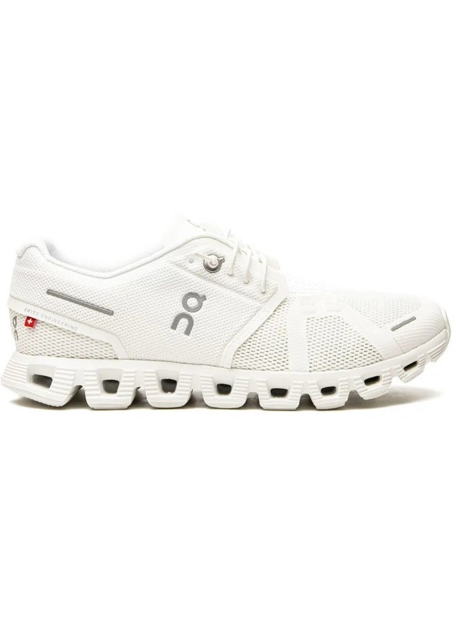 ON Cloud 5 'Full White' Running Shoes – Iconic Lightweight Sneakers with CloudTec® Cushioning | Minimalist All-White Design | Everyday Comfort & Performance | Unisex Breathable Walking & Training Shoes - Image 1