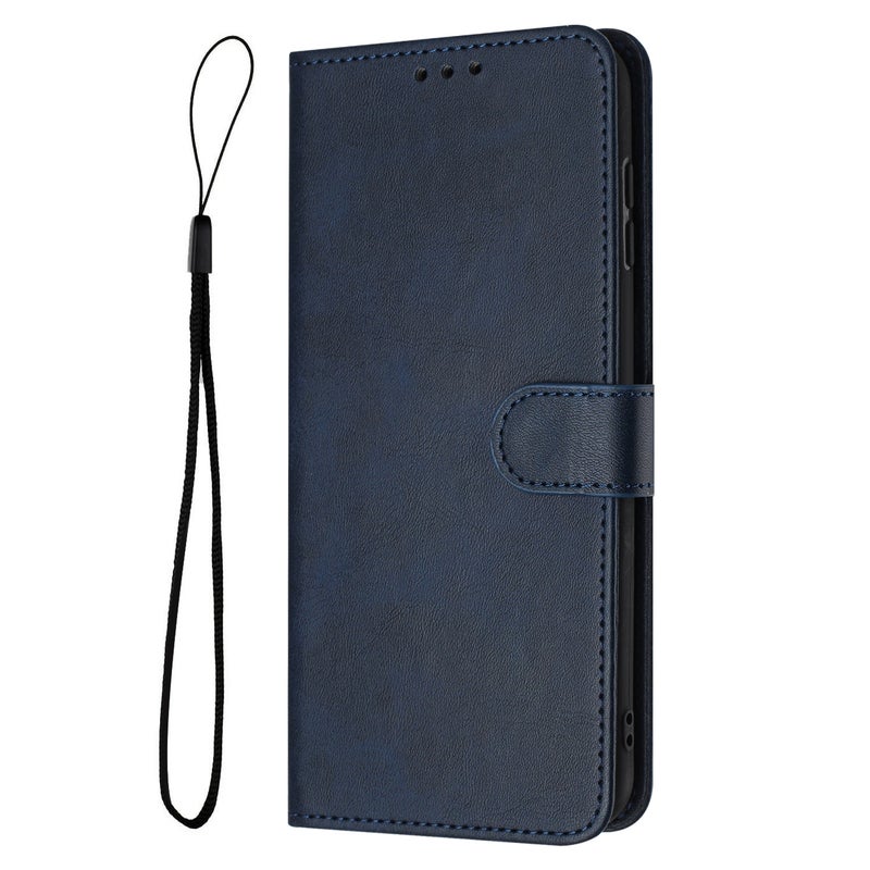 HuHa Protective Cover For Nothing Phone 2a / 2a Plus Solid Calf Texture Flip Leather Phone Case(Dark Blue) - Image 2