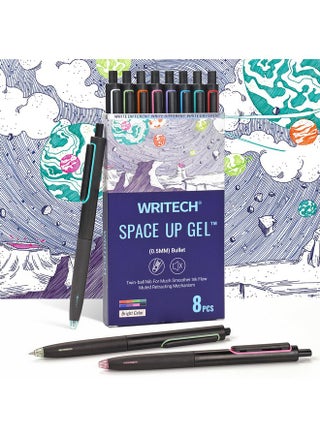 Retractable Gel Ink Pens: 0.5Mm Fine Point Pen Multicolor No Smear & Smudge For Journaling Sketching Drawing Extra Smooth Writing Non Bleed Silent Click Pen Set 8Ct - Assorted Colors - pzsku/ZEB8197331681E8BC8C21Z/45/_/1731928206/afa56736-ca6c-4b1e-933d-fc30fa83a2c5