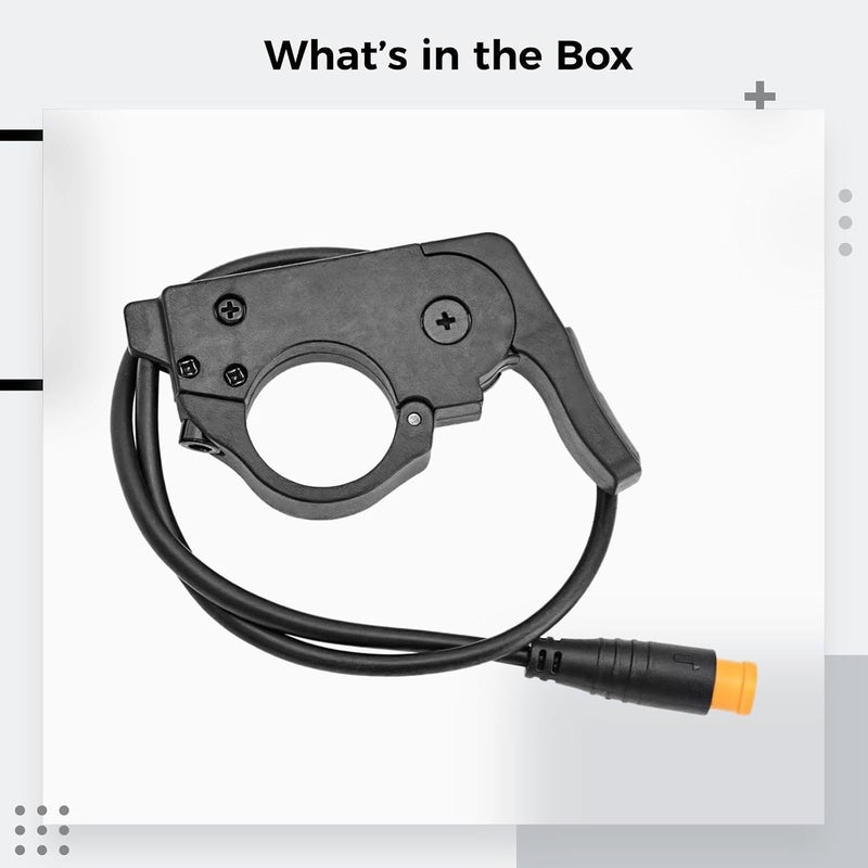 yeeplant Abs Thumb Throttle for Electric Bikes, Water-Resistant Connector, Simple Installation, Compatible with Both Handlebars, Great for E-Bikes, Road Bikes - 2.3 X 1.6 X 13 in - Image 4