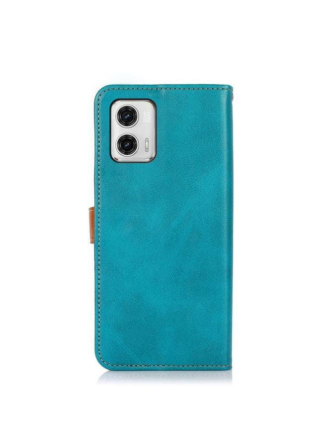 S-TOP Case For Motorola Moto G73 5G KHAZNEH Dual-color Cowhide Texture Flip Leather Phone Case - Image 3