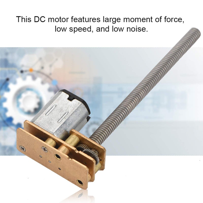 N20 Gear Motor 12V 100RPM DC High Force Low Noise M4 55mm Shaft Replacement for Electronic Deceleration Motor Lift Mechanical Arms 2W Capacity 18g Weight - Image 4