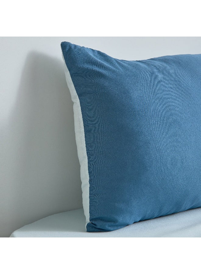 Home Box Microfibre Filled Pillow - Blue - 40x60 cm - Image 4