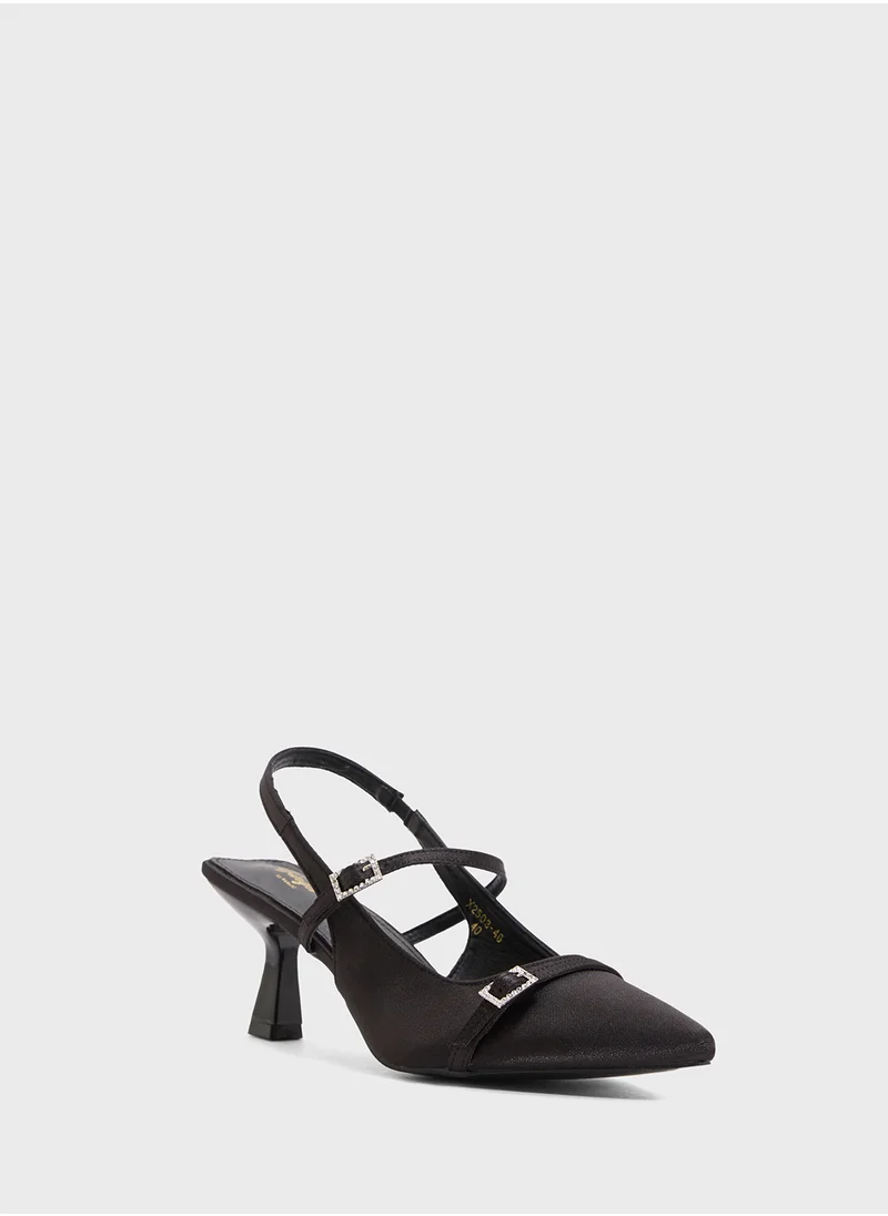 Ginger Sling Back Heeled Pump