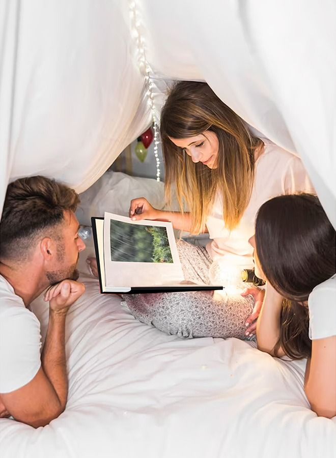 ألبوم صور ذاتي اللصق، 40 صفحة ذاتية اللصق، دفتر ذكريات السفر للذكرى السنوية، ألبوم عائلي مغناطيسي من الكتان الأسود لأعياد الميلاد والزفاف وهدايا العطلات للتخرج، أسود