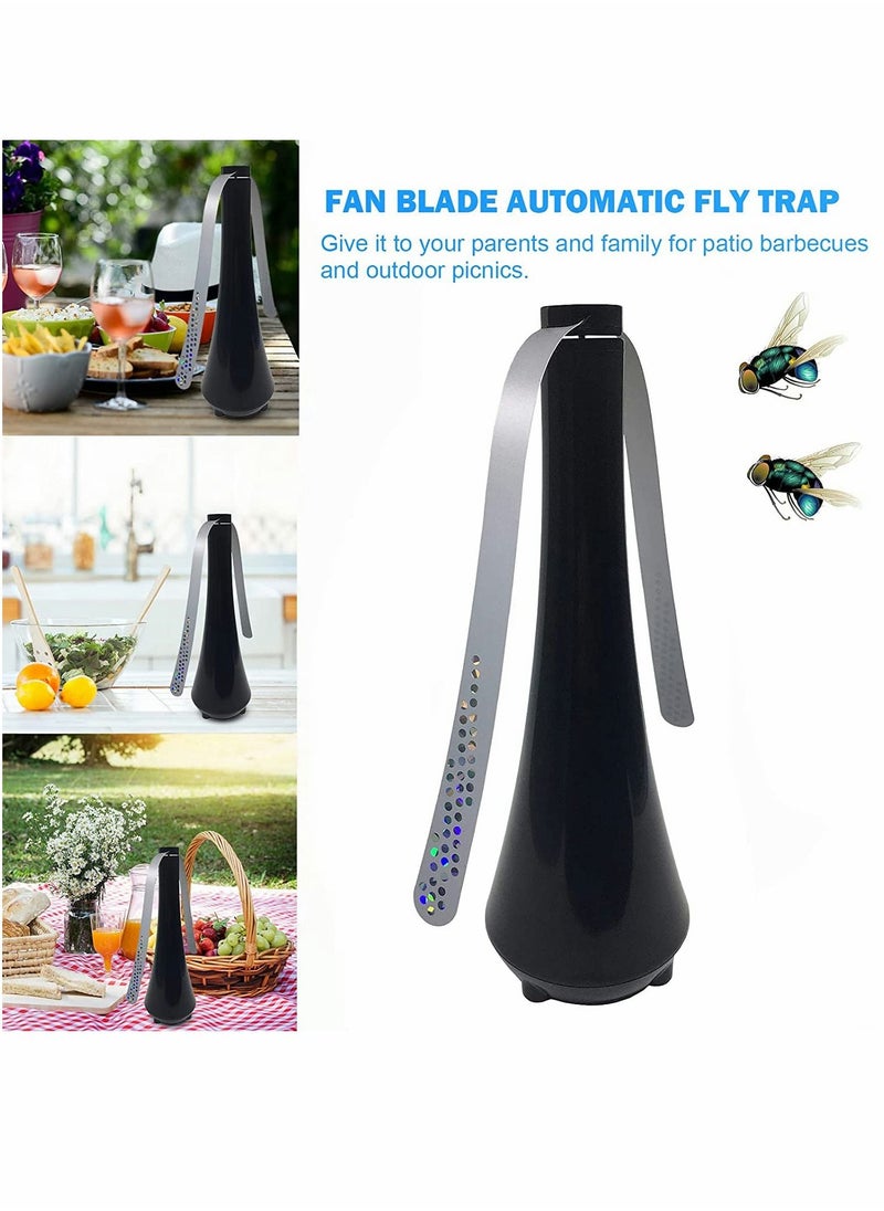 SYOSI Repellent Fan, Fly Repellent Fan, for Flies Insects, Food Protector Electric Fan, Portable Fly Trap, Lightweight Soft Touch Blades, for Keep Flies Bug away from Food  - Image 1