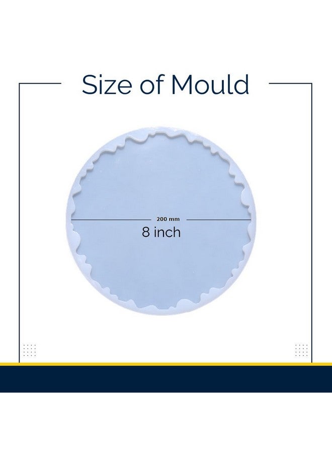 Epoxity Resin DIY Kit Photoframe Kit with Resin, Wooden Stand and Dry Flowers Rasin Liquid (Round Shape) - Image 4