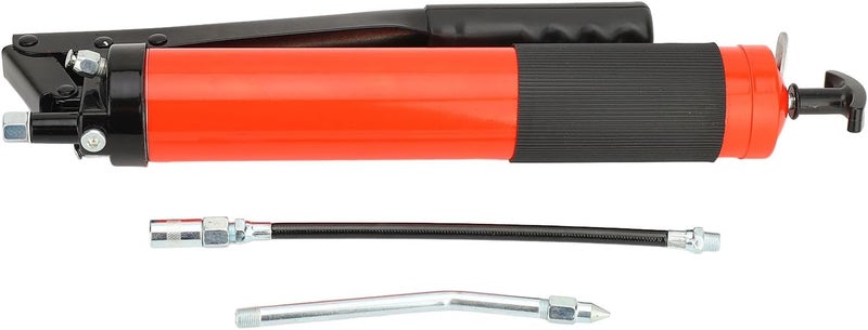 plplaaoo 600cc Dual Rod High Pressure Manual Grease Gun 14000PSI Effort Saving Lever Action Oiler for Construction Machinery Cars Trucks Ships Lawnmowers Road Rollers Tractors Aluminum - Image 1