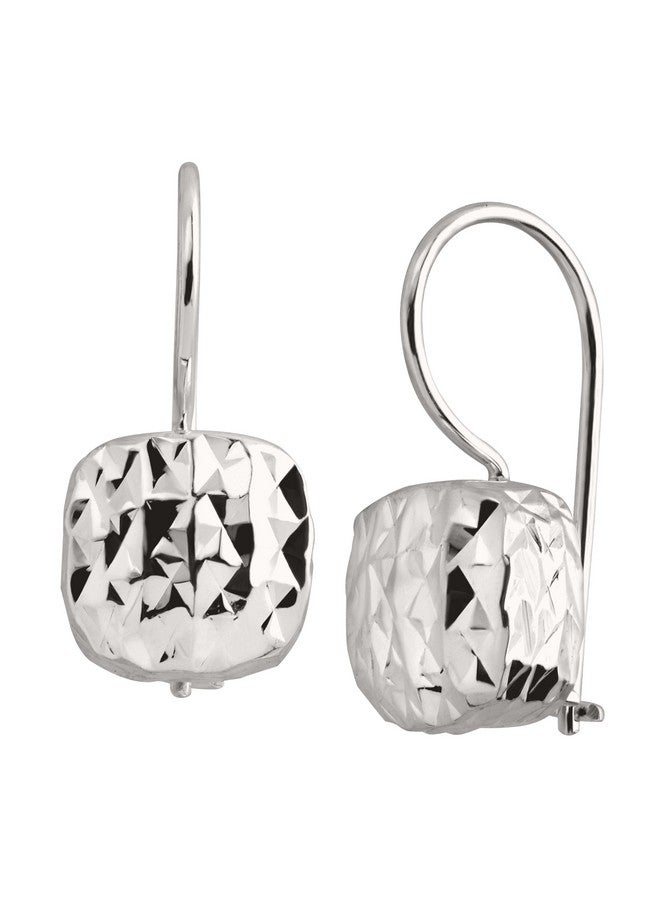 Silpada 'Rounded Cube' Drop Earrings In Textured Sterling Silver - Image 1