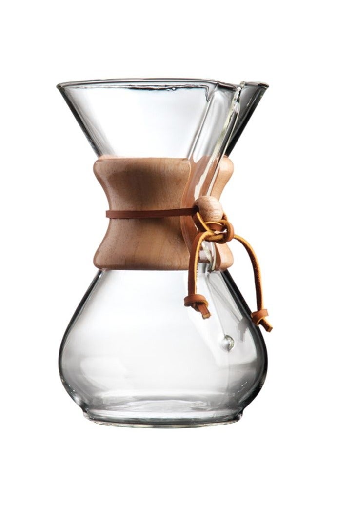 كيميكس Pour Over Coffee Maker Glass -6Cup باريستا كيت for Home, Office, Camping, Cafes -Easy Clean Coffee Dripper Set (مجموعة قهوة نظيفة) - Image 1