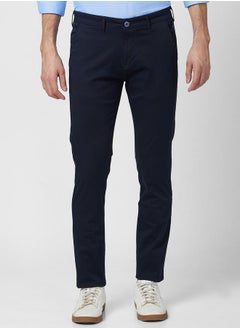 Solid Pocket Detail Pants by Styli