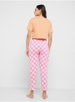 Ginger Cotton Graphic T-Shirt & Pyjama Set  - Image 2