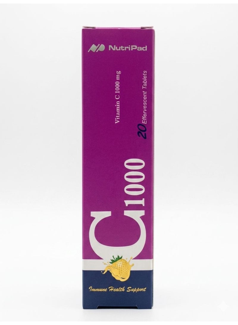NUTRIPAD VITAMIN C 1000 EFFERVESCENT 20S