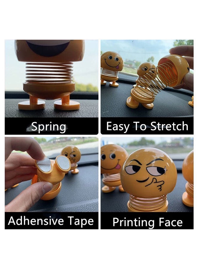 MUNTAQI Smiley Dolls Cute Cartoon Funny Emoji Car Ornaments - Image 2