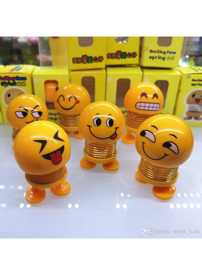 MUNTAQI Smiley Dolls Cute Cartoon Funny Emoji Car Ornaments - Image 3