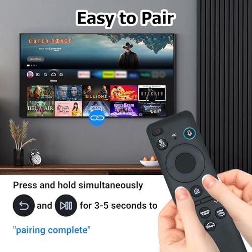 ARCSTILL New BN59-01432A TM2360E Solar Voice Remote, USB-C Rechargeable Bluetooth Remote Control with Solar Charging Compatible with Samsung 2023-2024 Neo QLED 8K Smart TVs, HDR Ultra HD - Black - Image 3
