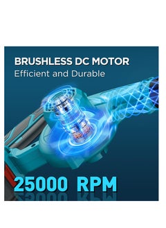 PROTON Cordless Leaf Blower, 3 Speed Mode Handheld Electric Leaf Blowers 2-in-1 Lightweight Mini Cordless Leaf Vacuum with Brushless Motor (Battery included)  - Image 3
