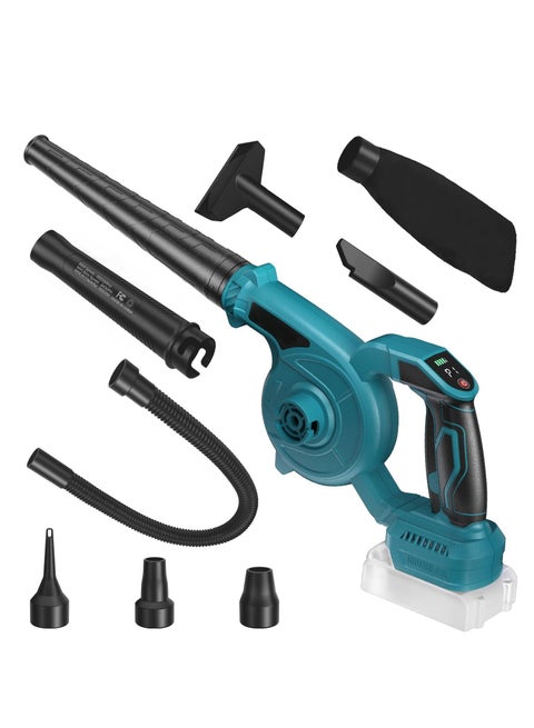 Cordless Leaf Blower, 3 Speed Mode Handheld Electric Leaf Blowers 2-in-1 Lightweight Mini Cordless Leaf Vacuum with Brushless Motor (Battery included)