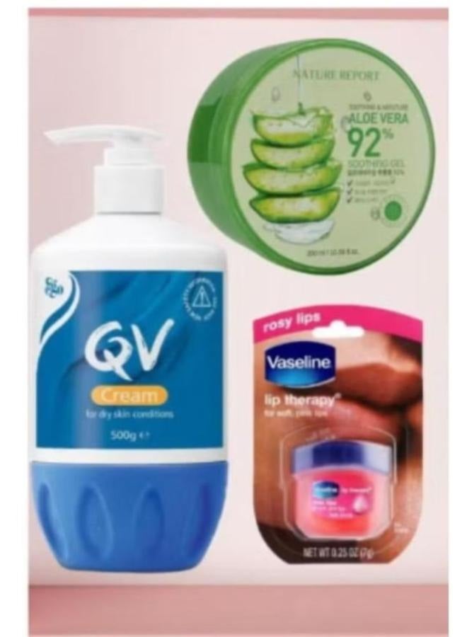 Vaseline Cream Daily Care Box with Lip Balm and Saint Gel - Image 1