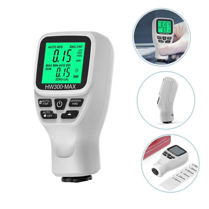 BUGUUYO Digital Paint Thickness Gauge for Car Coating Accurate Paint Thickness with LCD Display Automotive Paint Gauge Thickness Tester Handheld Coating Thickness - Image 5