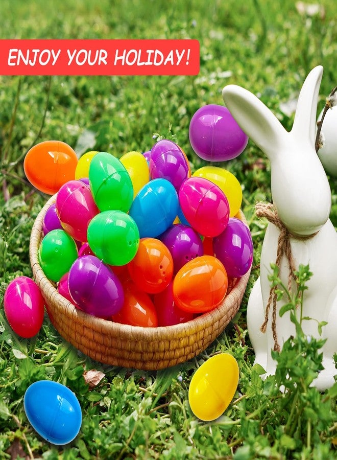 HANSMART Fillable Easter Eggs 2.3 inch - Made in USA 48PC Colorful Bright Plastic Easter Eggs Bulk for Kids Perfect for Easter Basket Stuffers, Egg Hunts, Surprise Egg, Decorations, Gift, Party Favors - Image 5