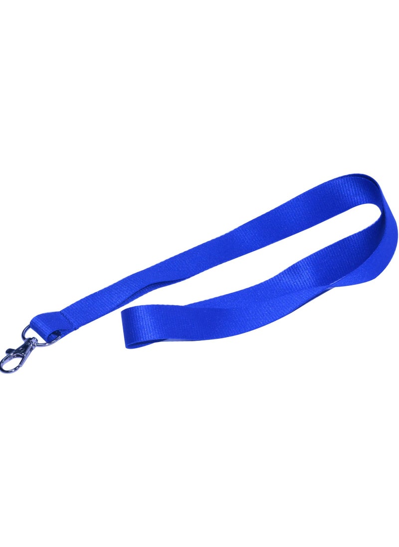 FIS - 10-Piece FIS Flat Lanyard Blue with Metal Hook 2X90cm - FSNA06-2CM/10 - Image 1