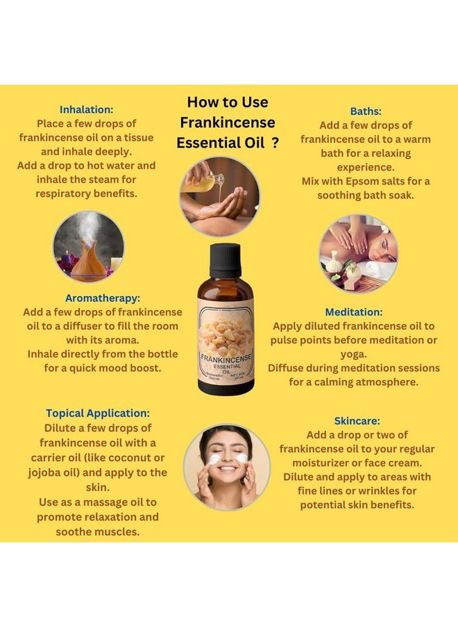 Heilen Biopharm Food Grade Edible Frankincense Essential Oil - 100 Ml Bottle Pack Of 1, For Health Hairs & Skin Care Aromatherapy  - Image 3