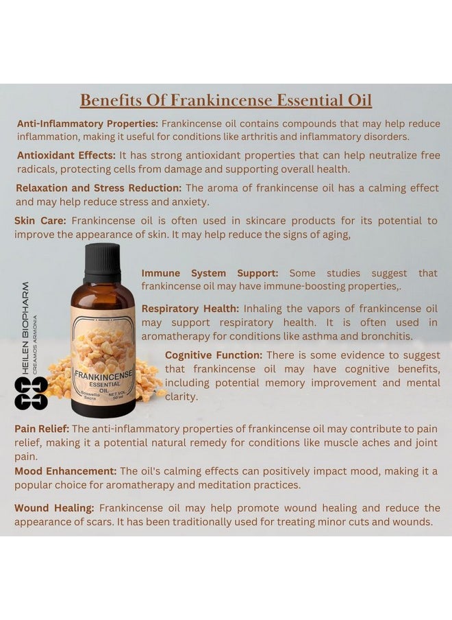 Heilen Biopharm Food Grade Edible Frankincense Essential Oil - 100 Ml Bottle Pack Of 1, For Health Hairs & Skin Care Aromatherapy  - Image 4