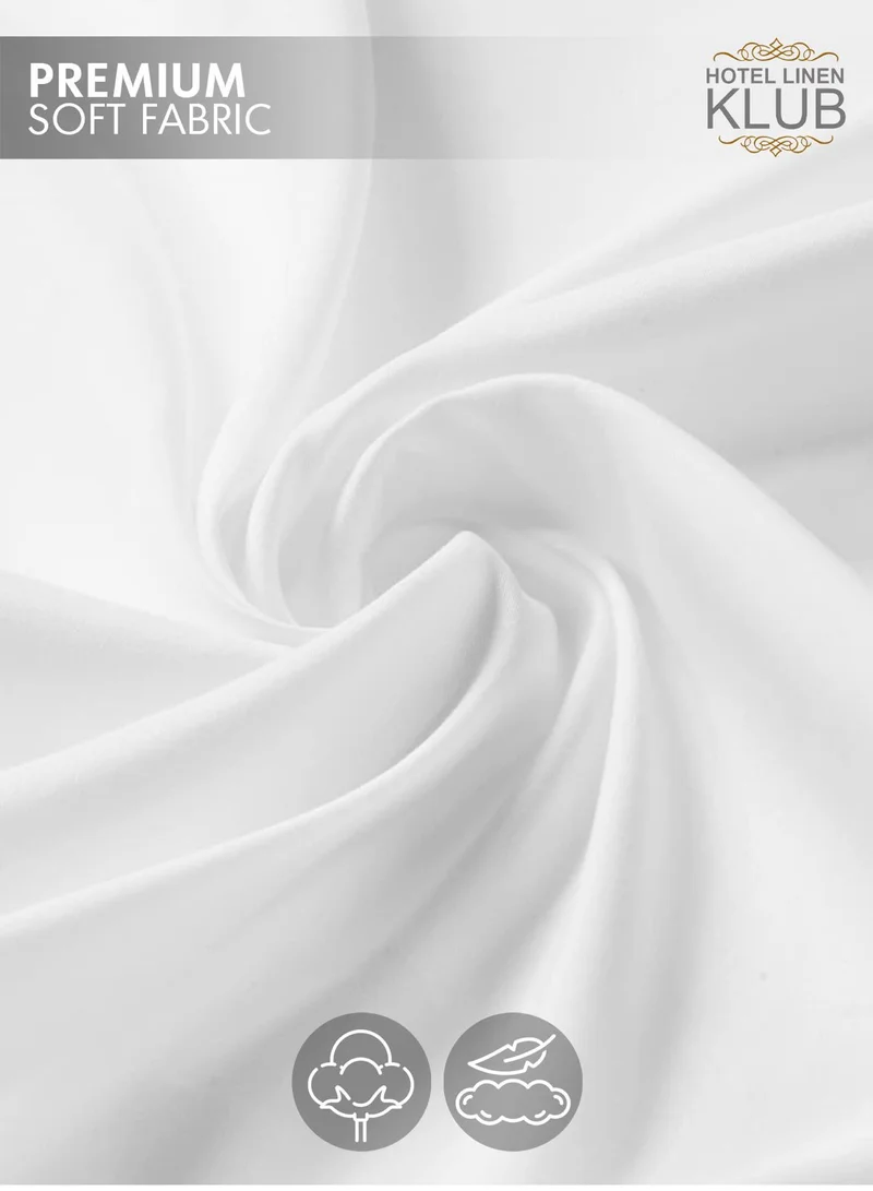 هوتيل لينين كلوب غطاء مرتبة كلوب برنسيس مقاوم للماء بسحاب من المايكروفايبر فائق النعومة  جرام مقاس مفرد