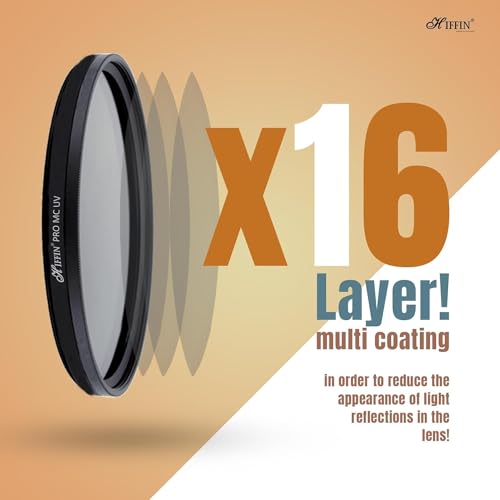 HIFFIN PRO Concept 62mm MC UV Protection Filter, 18 Multi-Layer Coated HD/Waterproof/Scratch Resistant UV Filter with Nanotech Coating, Ultra-Slim UV Filter for 62mm Camera Lens - Image 4